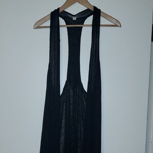 American Eagle Outfitters racerback, knit duster. Black. EUC. Size xs/s